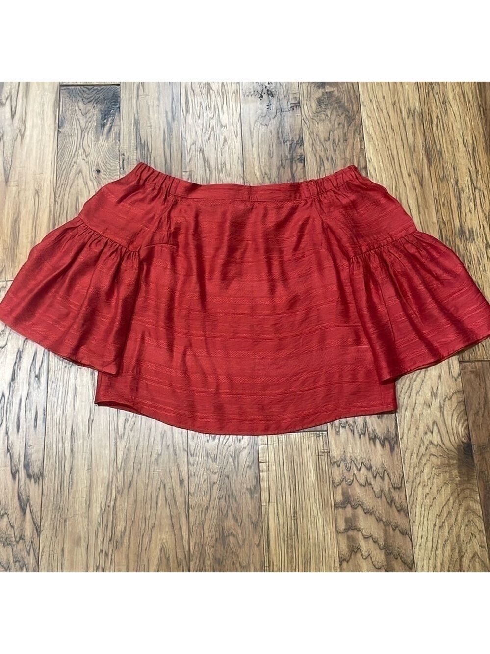 1.State Nordstrom NWOT size S red  off shoulder flare sleeve top blouse